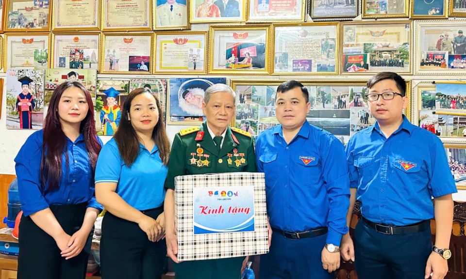 Tỉnh đoàn thăm, tặng quà gia đình chính sách