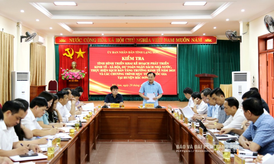 Huyện Bắc Sơn tập trung lãnh đạo, chỉ đạo tổ chức thực hiện có hiệu quả kịch bản tăng trưởng kinh tế