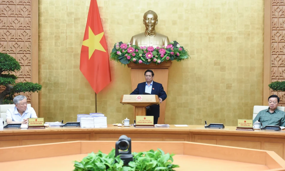 Thủ tướng Phạm Minh Chính chủ trì cuộc họp Chính phủ chuyên đề về việc sắp xếp đơn vị hành chính các