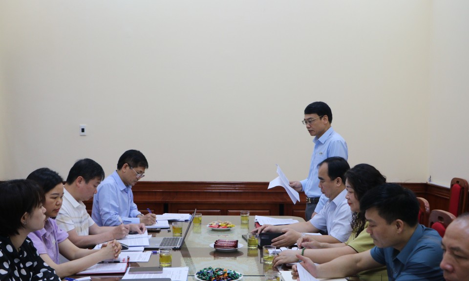 Đoàn công tác của Đảng uỷ các cơ quan Đảng tỉnh làm việc với Đảng uỷ Báo và Đài Phát thanh Truyền hình