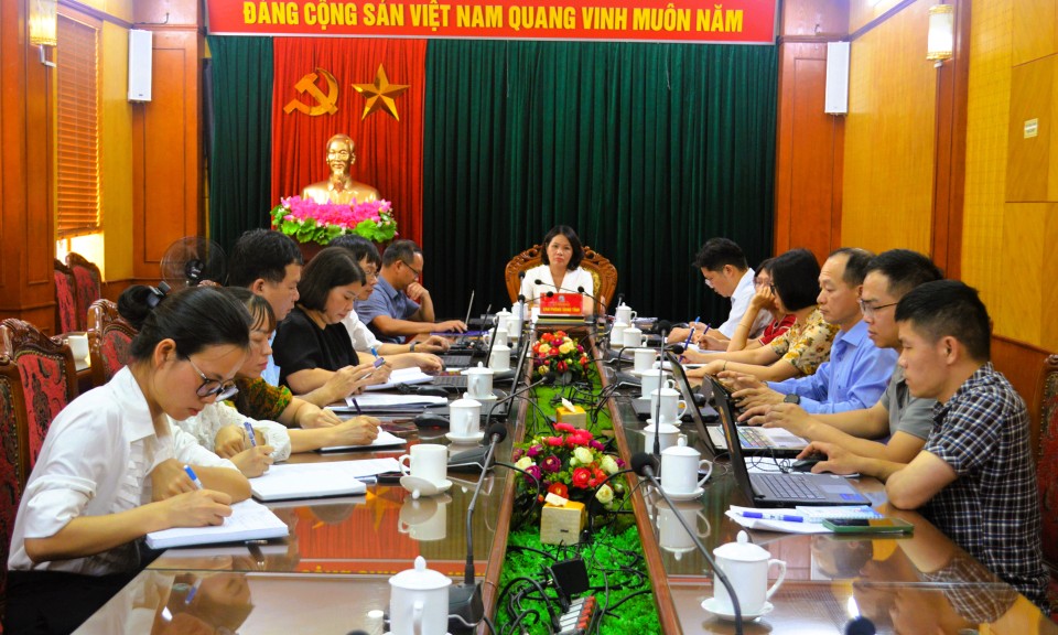 Họp trực tuyến về công tác cải cách thủ tục hành chính khi sắp xếp đơn vị hành chính