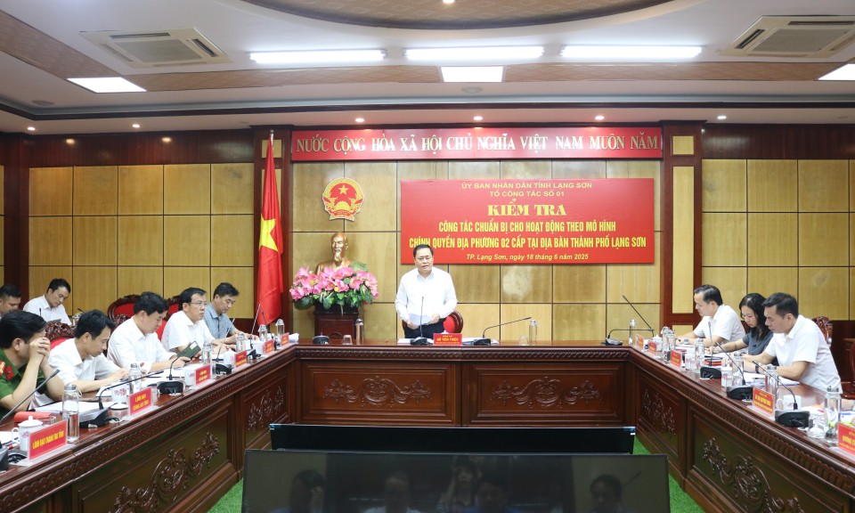 Lãnh đạo tỉnh kiểm tra công tác chuẩn bị hoạt động theo mô hình chính quyền địa phương 2 cấp tại thành phố