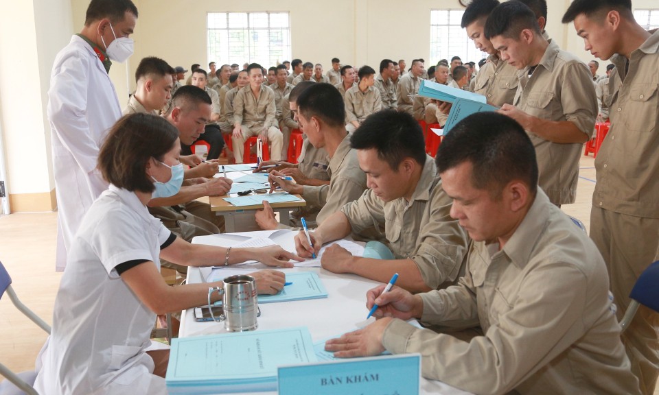 Khám sức khỏe cho trên 360 học viên tại Cơ sở cai nghiện ma túy tỉnh