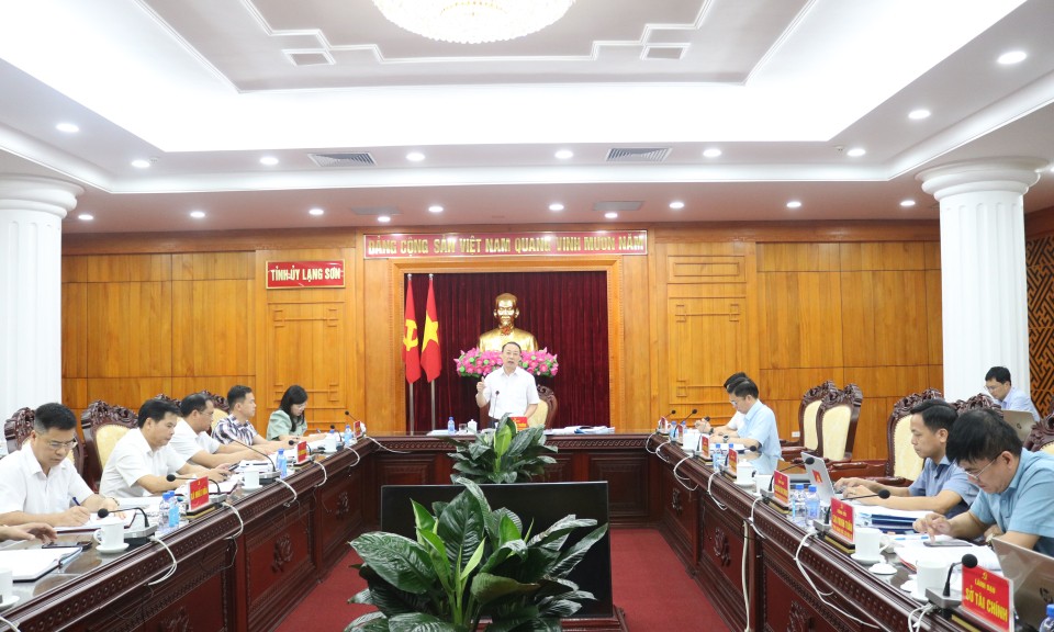 Duyệt văn kiện trình đại hội đảng bộ nhiệm kỳ 2025-2030 của các xã: Bắc Sơn, Hưng Vũ, Vũ Lăng, Nhất Hòa