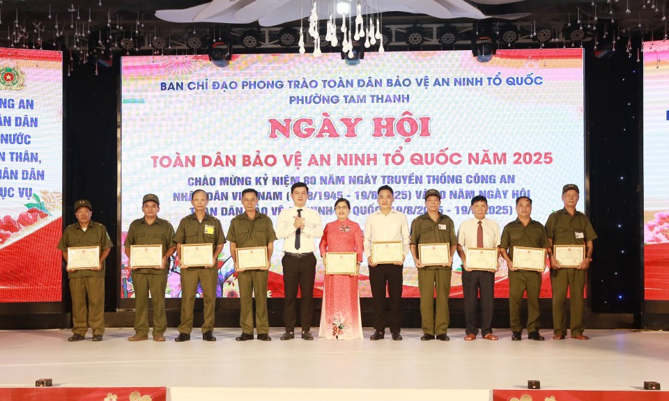 Phường Tam Thanh tổ chức Ngày hội “Toàn dân bảo vệ an ninh Tổ quốc” năm 2025