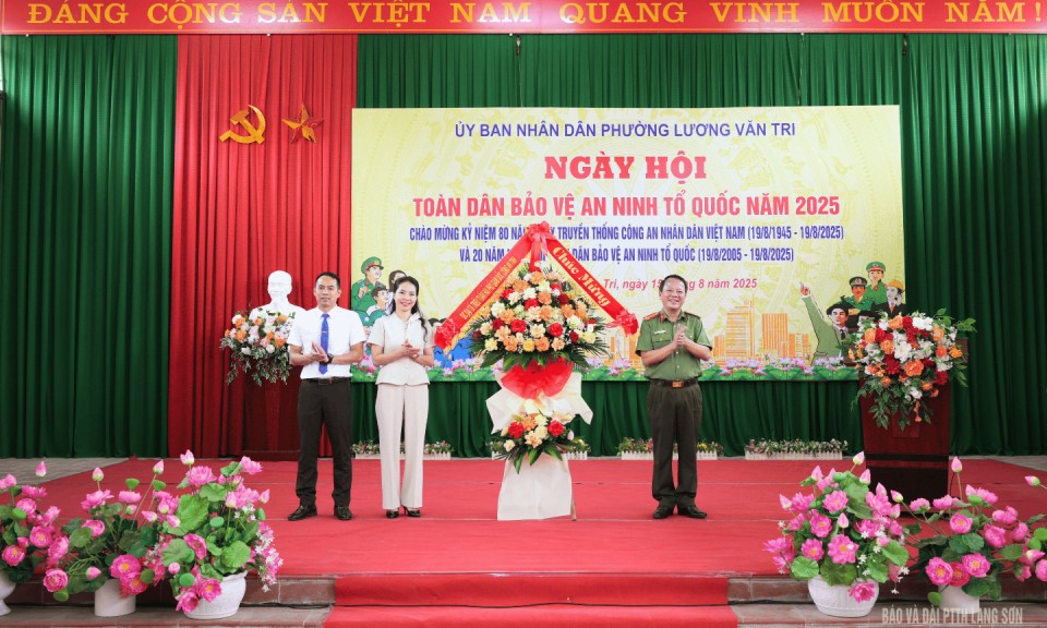 Phường Lương Văn Tri tổ chức Ngày hội toàn dân bảo vệ an ninh Tổ quốc năm 2025