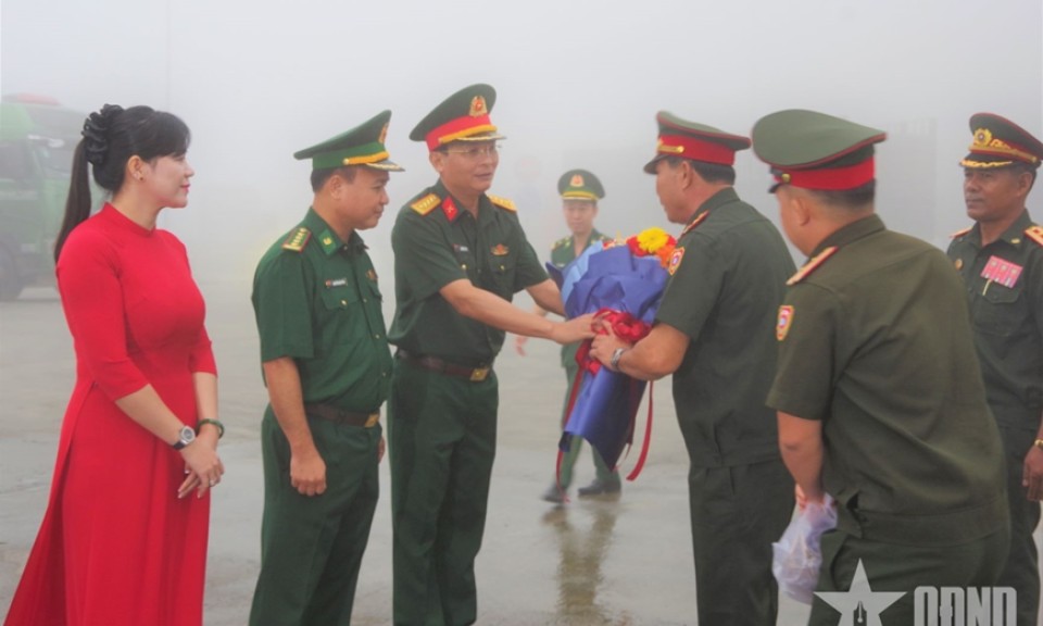Đoàn QĐND Lào sang Việt Nam tham dự diễu binh, diễu hành dịp Quốc khánh 2-9