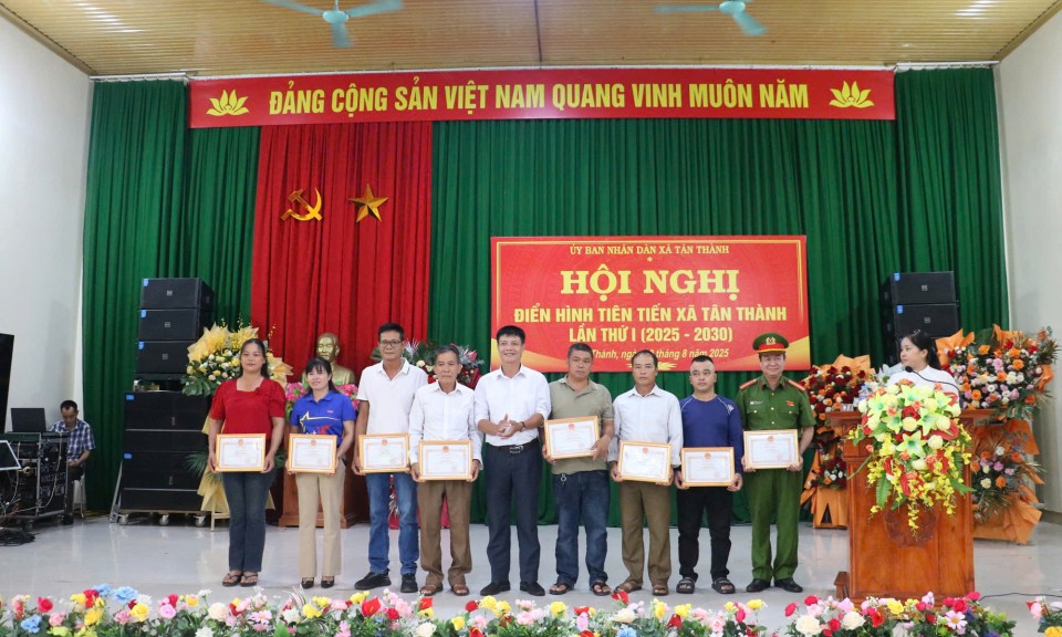 Hội nghị điển hình tiên tiến xã Tân Thành lần thứ I (2025 -2030)
