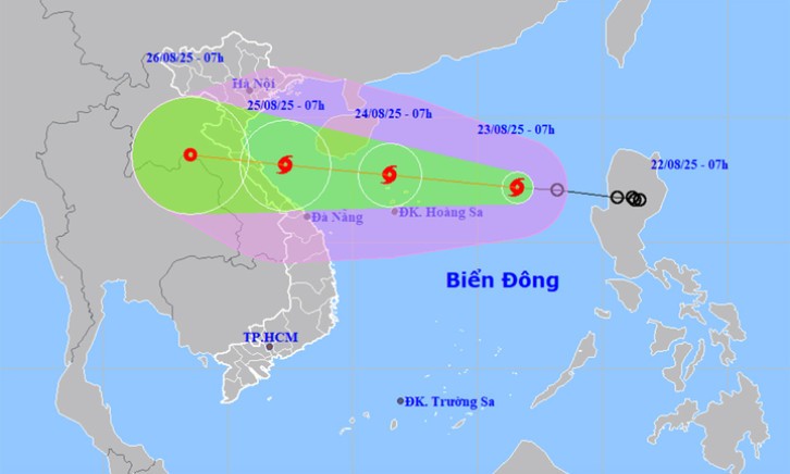 Bão số 5 Kajiki hình thành trên Biển Đông, cường độ có thể mạnh cấp 12