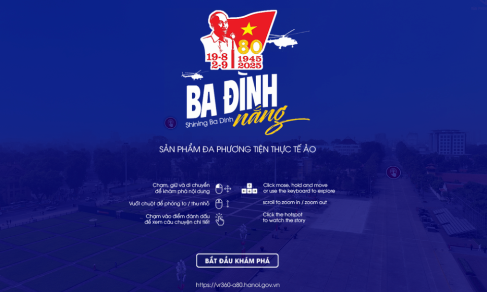 Hà Nội ra mắt sản phẩm truyền thông số đặc biệt chào mừng 80 năm Quốc khánh